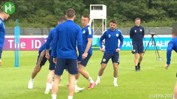 Scotland training ahead of clash vs England